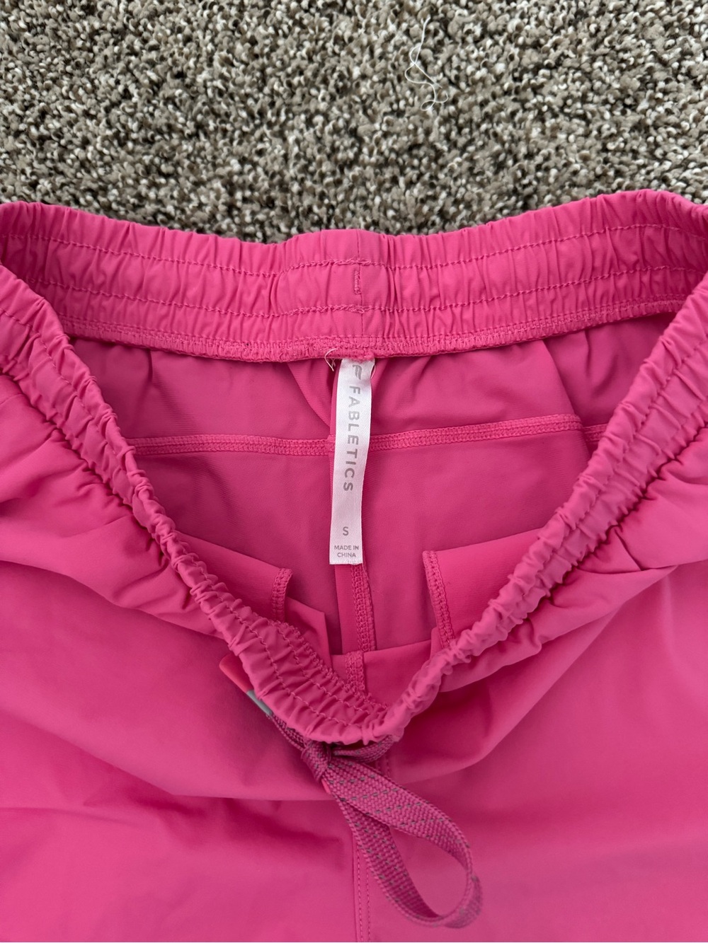 Fabletics Hot Pink Men's Athletic Shorts - Picture 2 of 4